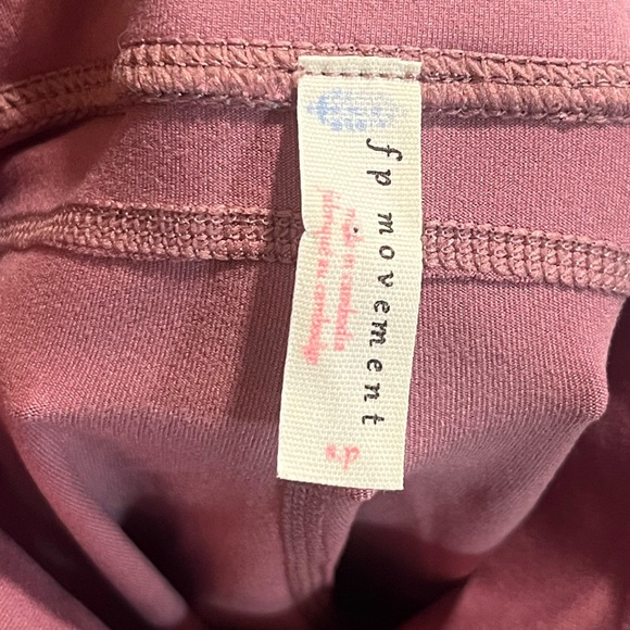 NWOT Free People XS Out Of Your League Legging Tibetan Rose Pink High Rise - Picture 9 of 9